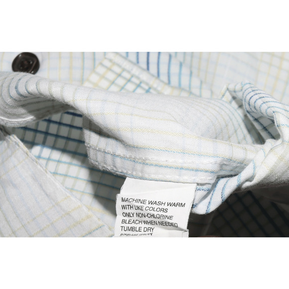 J. Garcia Men's Long Sleeve Button Front Flip Cuff‎ Shirt Size Medium - Picture 9 of 9